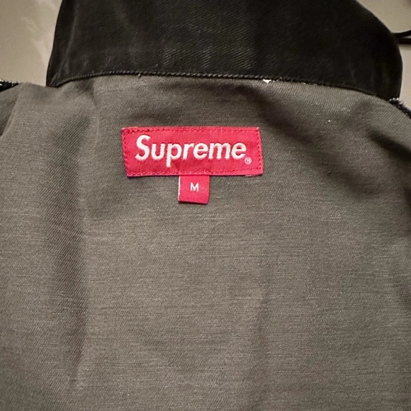 Supreme 18ss Skull Pile Demim Jean Work Jacket Mens Size: Medium NWOT  Rare Find - Picture 11 of 12